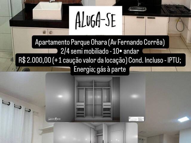 #521 - Apartamento para Locação em Cuiabá - MT